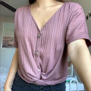 *SOLD* KNOTTED BLOUSE